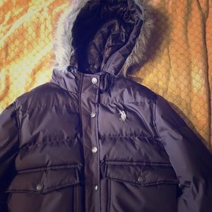 U.S. Polo Assn. Womens Puffer Jacket Coat; Sz. S